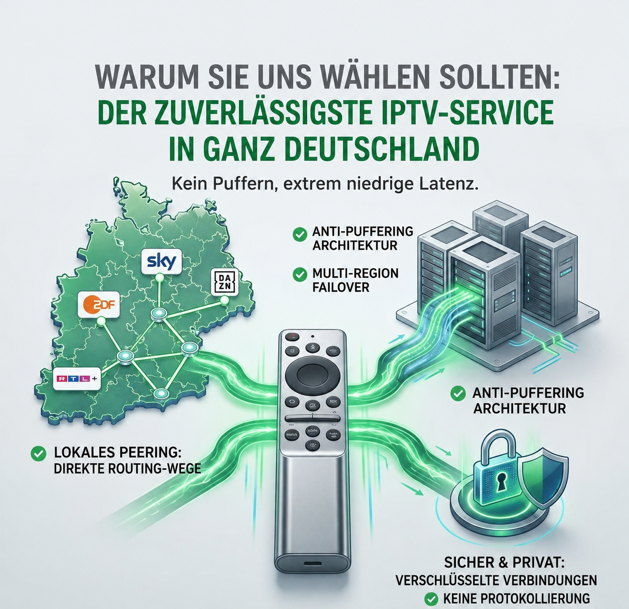 IPTV Deutschland kaufen mit 23.000+ Kanalen und 93.000+ VOD